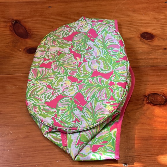 LILLY PULTIZER Printed Carry All Tote Beach Picnic Storage Beverage Bucket Bag - Picture 9 of 10